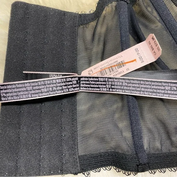 Victoria’s Secret Very Sexy Black and Purple Floral Corset - Picture 8 of 9